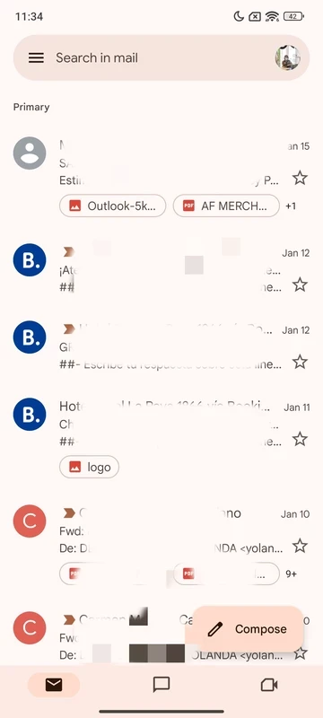 Gmail — ekran görüntüsü 2