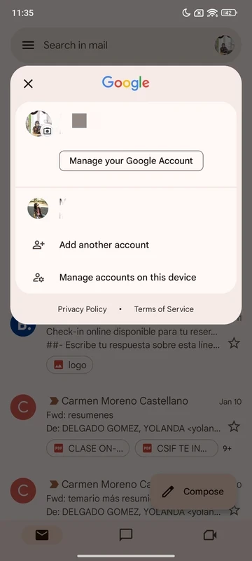 Gmail — ekran görüntüsü 3